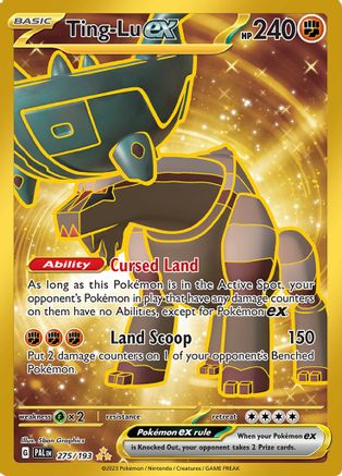 Ting-Lu ex (Gold) (275) Holofoil - Paldea Evolved