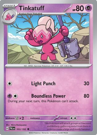 Tinkatuff (103) Reverse Holofoil - Paldea Evolved