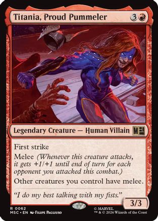 Titania, Proud Pummeler (062) - Commander: Marvel Super Heroes