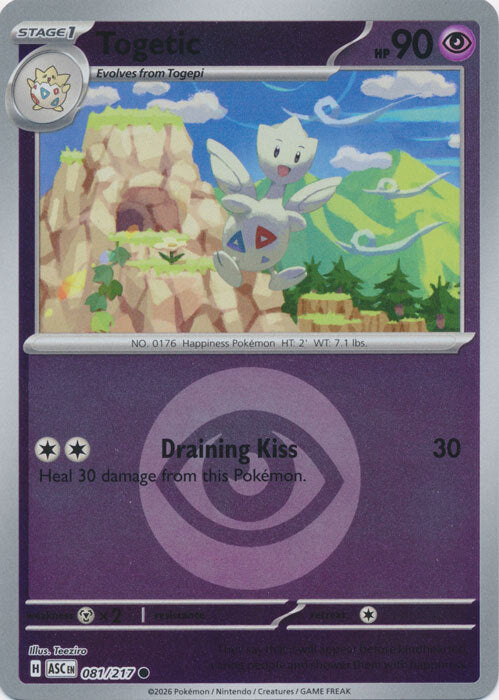 Togetic (Energy Symbol Pattern) (81) Reverse Holofoil - Ascended Heroes