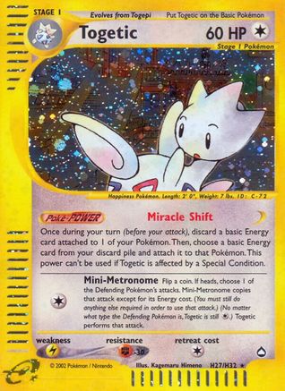 Togetic (H27) Holofoil - Aquapolis