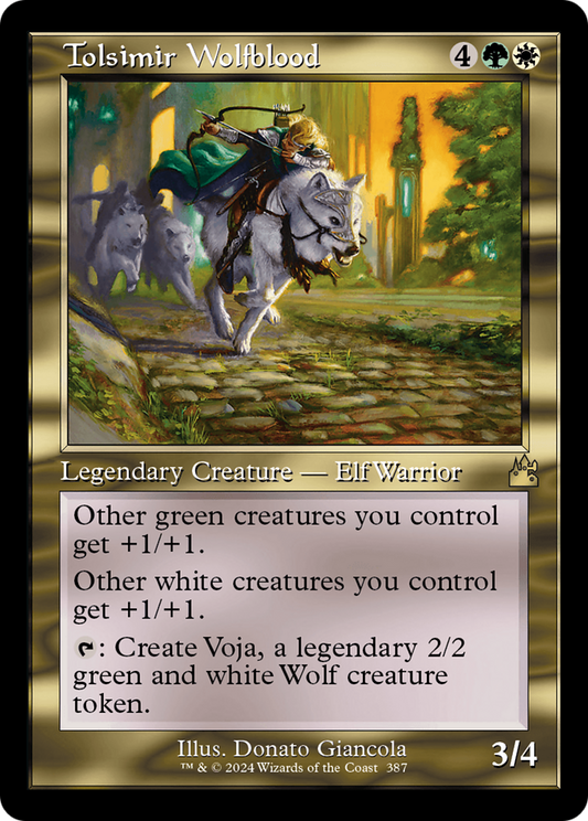 Tolsimir Wolfblood (Retro) (387) Foil - Ravnica Remastered