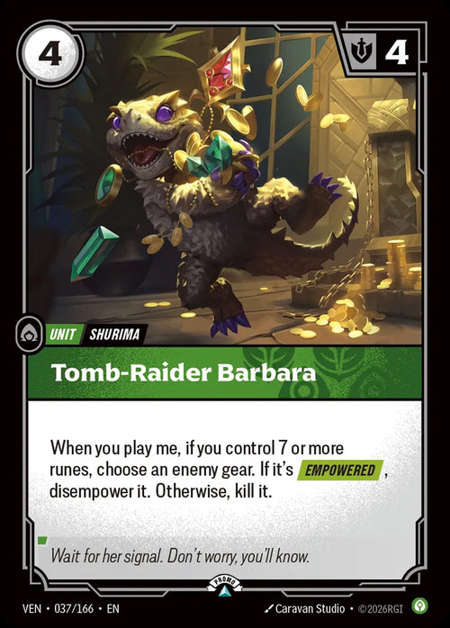 Tomb-Raider Barbara (037) Foil - Riftbound Promotional Cards
