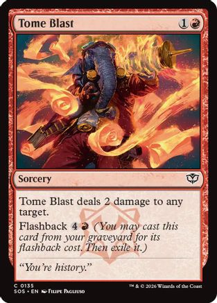 Tome Blast (135) Foil - Secrets of Strixhaven
