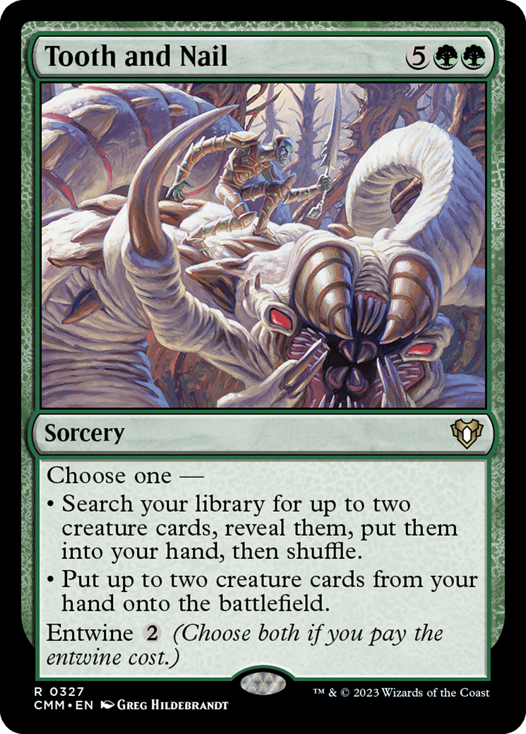 Tooth and Nail (327) Foil - Commander Masters