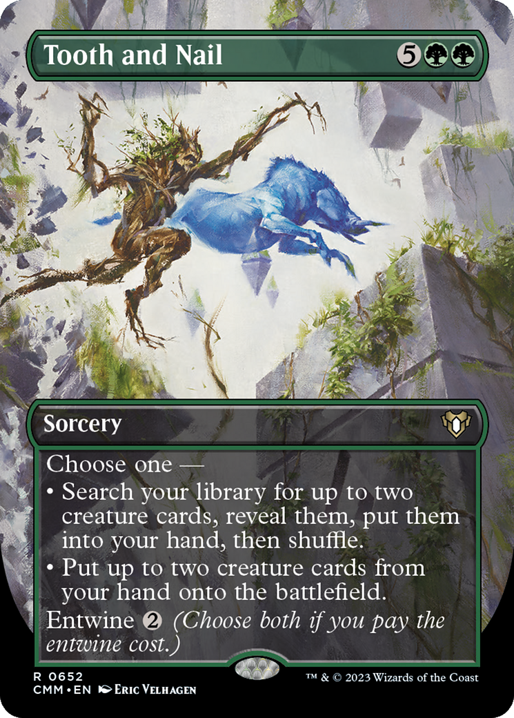 Tooth and Nail (Borderless) (652) Foil - Commander Masters