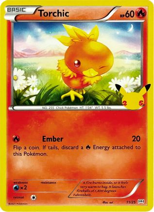 Torchic (11) Holofoil - McDonalds 25th Anniversary Promos