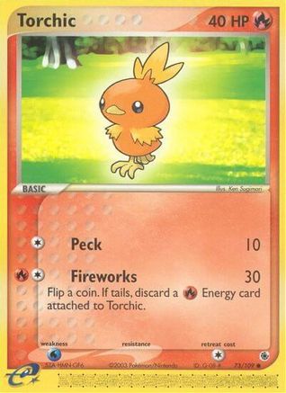 Torchic (73) Reverse Holofoil - Ruby and Sapphire