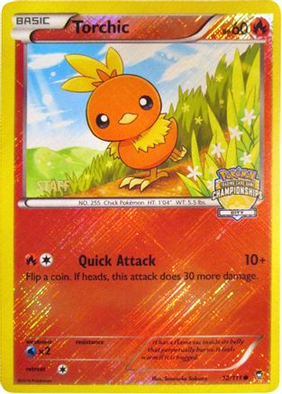 Torchic (City Championships) [Staff] (12) Reverse Holofoil - League & Championship Cards