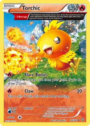 Torchic (Omega) (26) Reverse Holofoil - Primal Clash