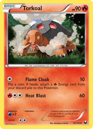 Torkoal (18) Reverse Holofoil - Dark Explorers