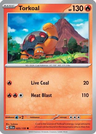 Torkoal (25) Reverse Holofoil - Journey Together