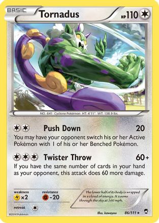 Tornadus (86) Reverse Holofoil - Furious Fists