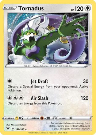 Tornadus (Cosmos Holo) (Blister Exclusive) (142) Holofoil - Vivid Voltage