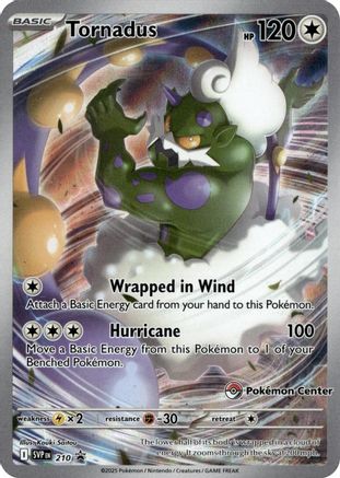 Tornadus (Pokémon Center Exclusive) (210) Holofoil - Black Star Promos