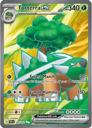Torterra ex (Full Art) (185) Holofoil - Temporal Forces
