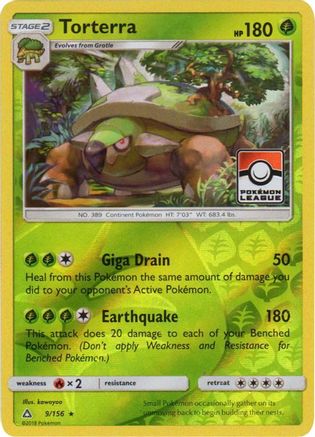 Torterra (Pokemon League) (9) Reverse Holofoil - League & Championship Cards