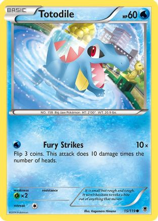Totodile (15) Reverse Holofoil - Phantom Forces