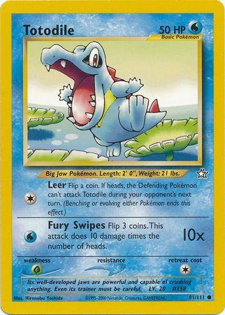 Totodile (81) (Unlimited) - Neo Genesis