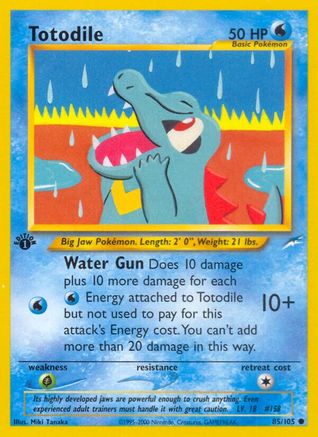 Totodile (85) (1st Edition) - Neo Destiny