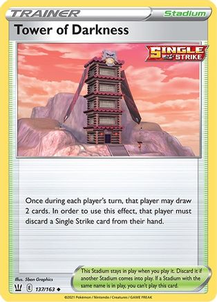 Tower of Darkness (137) Reverse Holofoil - Battle Styles