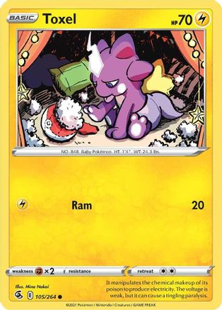 Toxel (105) Reverse Holofoil - Fusion Strike