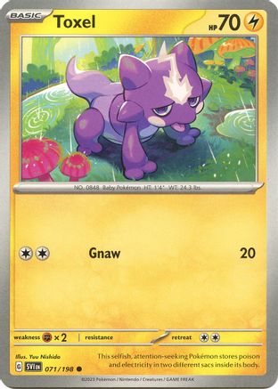 Toxel (71) Reverse Holofoil - Scarlet & Violet
