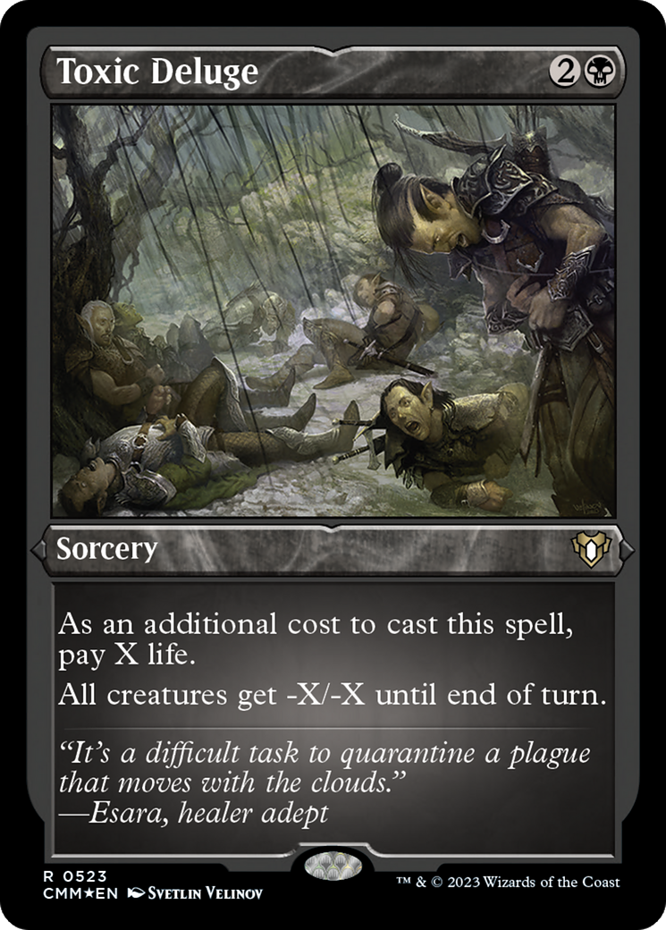 Toxic Deluge (523) Etched Foil - Commander Masters