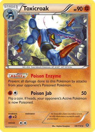 Toxicroak (59) Reverse Holofoil - Steam Siege