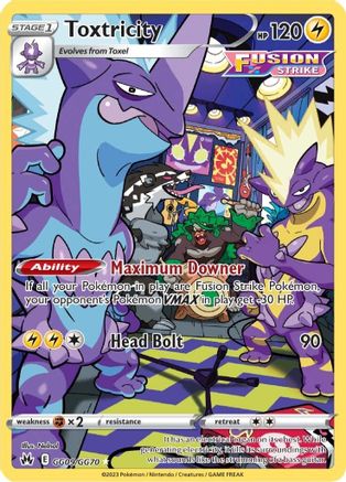 Toxtricity (GG09) Holofoil - Crown Zenith