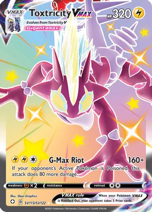 Toxtricity VMAX (SV113) (Shiny Vault) Holofoil - Shining Fates