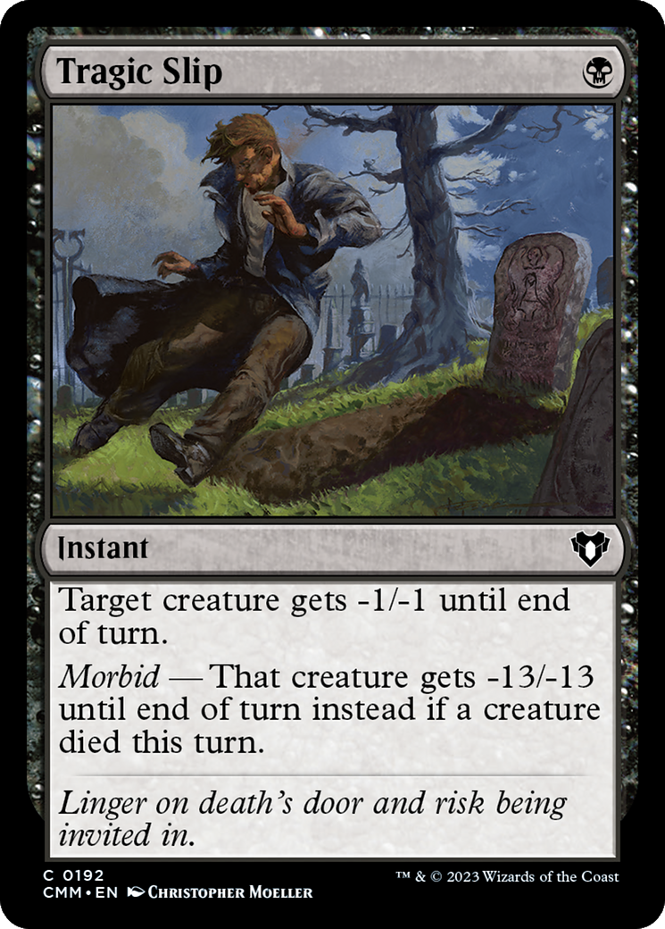 Tragic Slip (192) Foil - Commander Masters