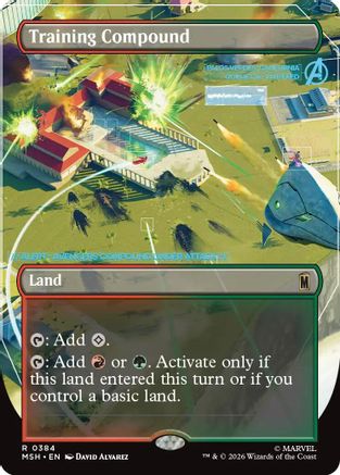 Training Compound (Borderless) (384) - Marvel Super Heroes