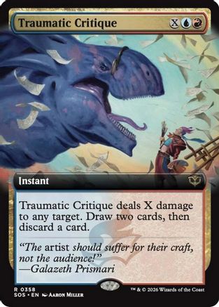 Traumatic Critique (Extended Art) (358) - Secrets of Strixhaven
