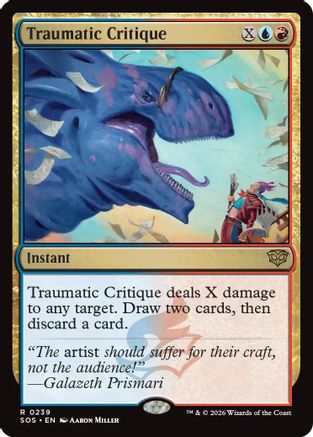 Traumatic Critique (Promo Pack) (239) Foil - Secrets of Strixhaven
