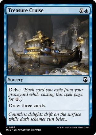 Treasure Cruise (195) Ripple Foil - Commander: Modern Horizons 3