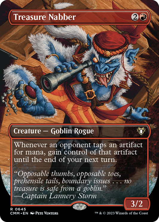 Treasure Nabber (Borderless) (645) Foil - Commander Masters