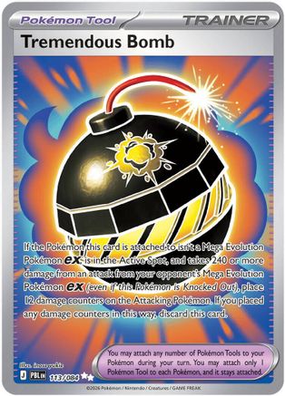 Tremendous Bomb (Full Art) (113) Holofoil - Pitch Black