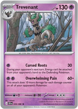 Trevenant (39) Holofoil - Chaos Rising