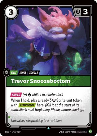 Trevor Snoozebottom (048) Foil - Unleashed