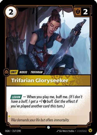Trifarian Gloryseeker (217) Foil - Origins