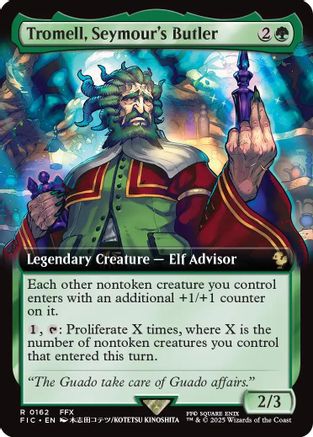 Tromell, Seymour's Butler (Extended Art) (162) - Commander: FINAL FANTASY