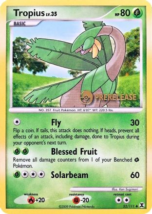 Tropius (Prerelease) (52) - Nintendo Promos
