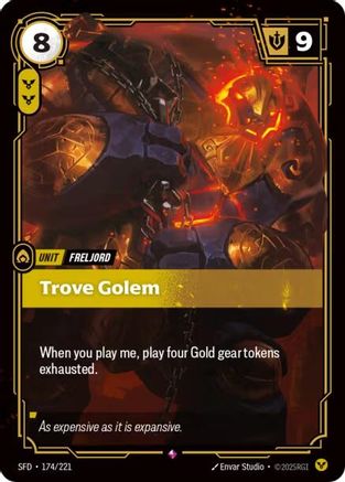 Trove Golem (174) Foil - Spiritforged