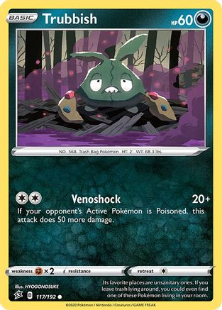 Trubbish (117) Reverse Holofoil - Rebel Clash