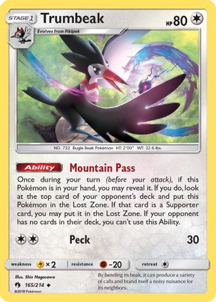 Trumbeak (165) Reverse Holofoil - Lost Thunder
