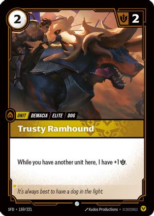 Trusty Ramhound (159) Foil - Spiritforged