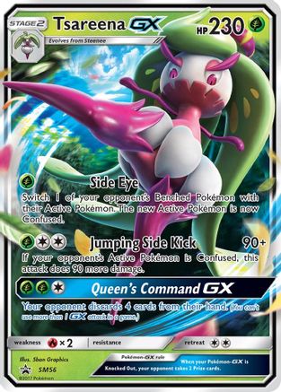 Tsareena GX (SM56) Holofoil - Black Star Promos