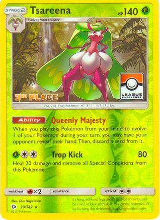 Tsareena (League Challenge) [3rd Place] (20) Reverse Holofoil - League & Championship Cards