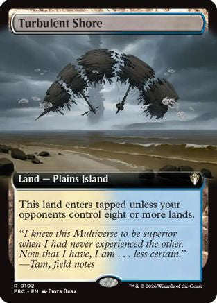 Turbulent Shore (Extended Art) (102) - Commander: Reality Fracture